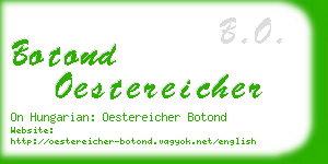 botond oestereicher business card